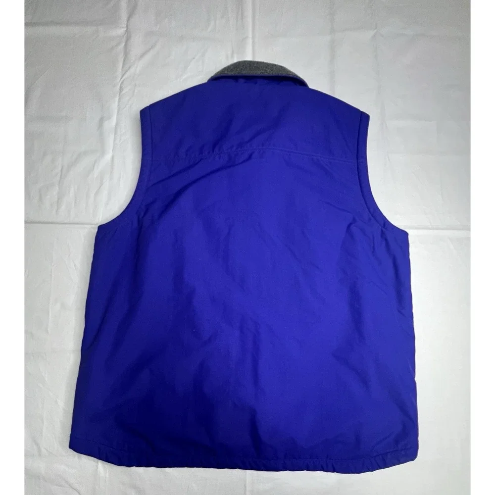 LL Bean Lined‎ Zip Vest Outdoor Cobalt Blue / Purple Men's Large Tall